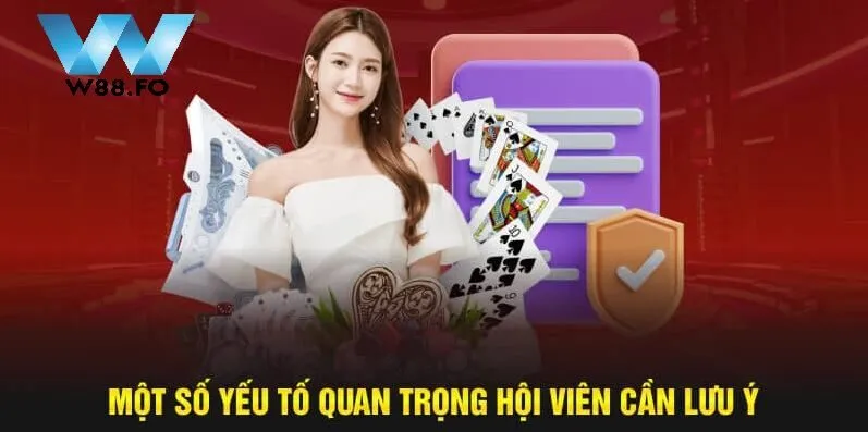 Rút Tiền W88 3 Một số yếu tố quan trọng rút tiền W88 hội viên cần lưu ý